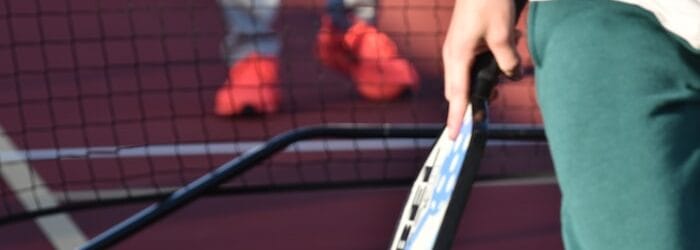a tennis player holding a racket