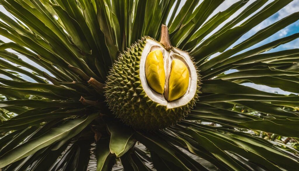 stinkende durian vrucht